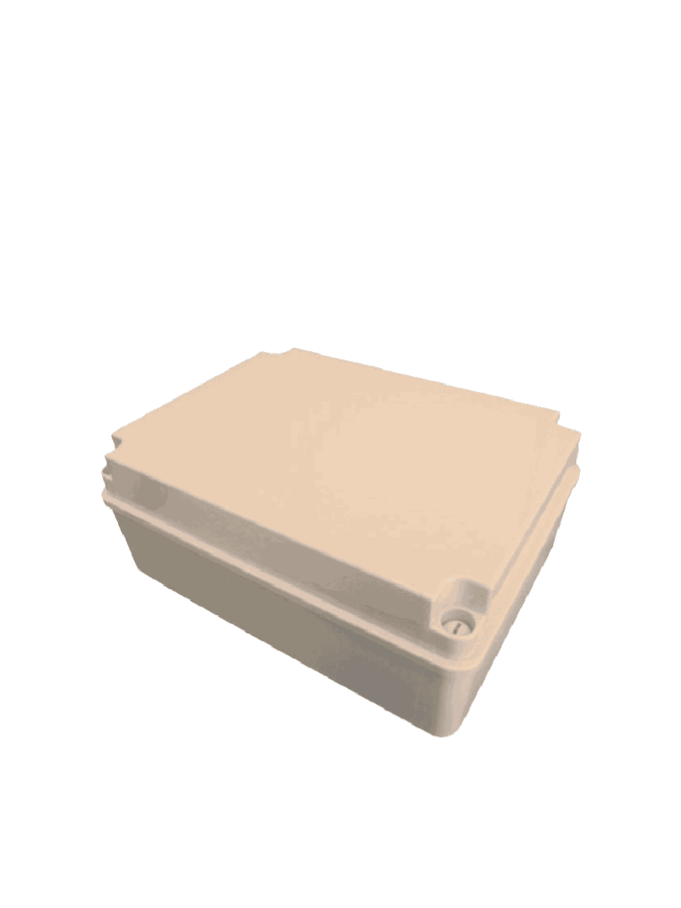 SBE TECH--SBETECH OP380300120- Caja plástica de tapa opaca / 380mm X 300mm X 120mm / Multiusos/ Grado de protección IP66 / Fabricado en material Autoextinguible/ Resistente a la abrasión-