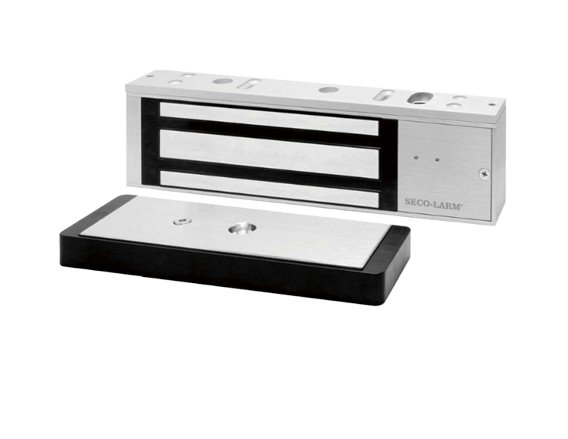 SECO-LARM--E941SA1K2DPSQ - Cerradura Electromagnética De 1200 Lb / Led De Estado / Sensor De Adherencia / Sensor De Posición De La Puerta / 12/24 VDC / Homologada UL-