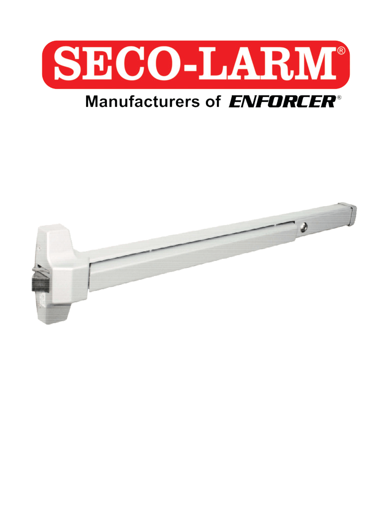 SECO-LARM--SECO-LARM SD962AR36A - Barra Para Puertas De Emergencia / Acero Inoxidable-