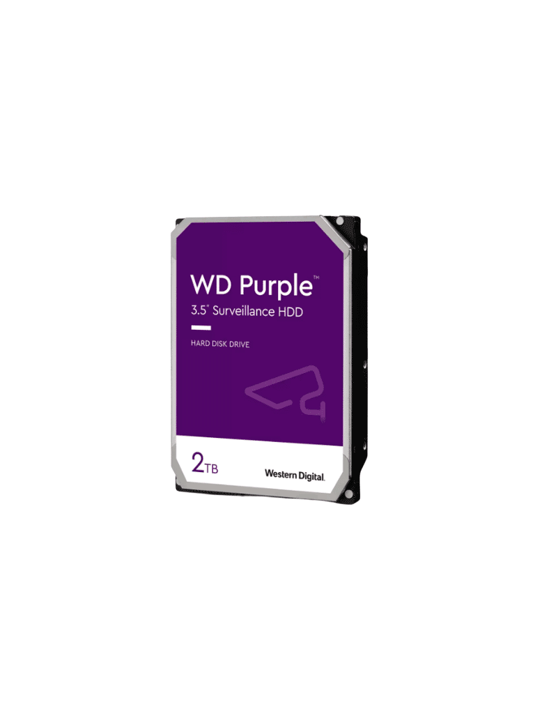 WESTERN DIGITAL--WESTERN DIGITAL WD23PURZ - Disco duro de 2TB / Serie Purple para videovigilancia / Trabajo 24/7/ Interface: Sata 6 Gb/s/ Hasta 64 Cámaras/ Hasta 8 Bahías de Discos Duros/ 3 Años de Garantía-