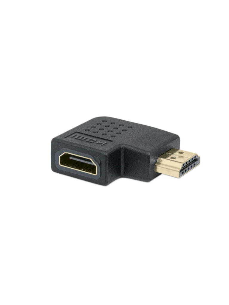 MANHATTAN--MANHATTAN 353489 - Adaptador HDMI HDMI A Hembra a A Macho, ángulo izquierdo de 90°-