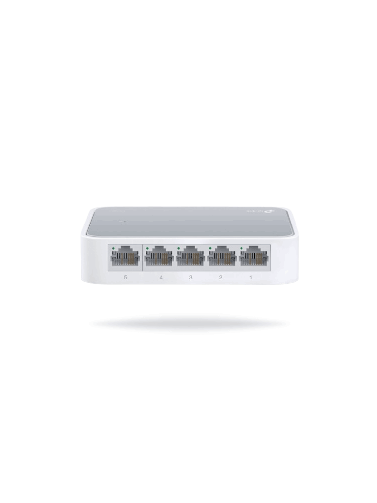 TP-LINK--TP-LINK TL-SF1005D - Switch de Escritorio 5 puertos/ Puertos RJ45 Fast Ethernet/ Diseñado en Plastico/ Plug and Play-