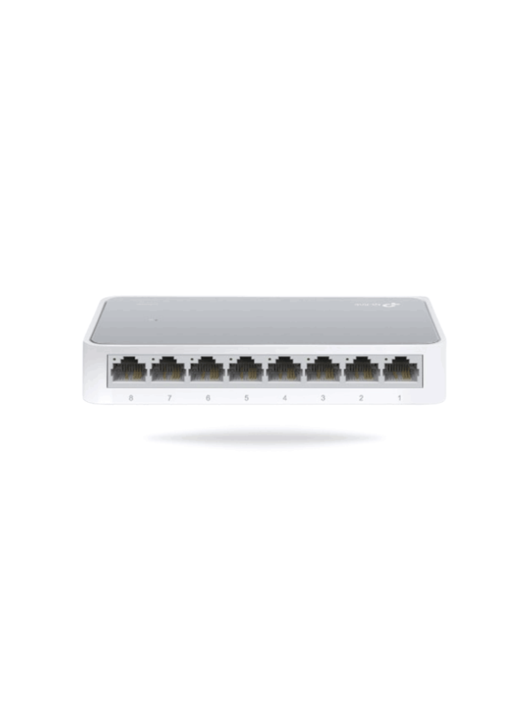 TP-LINK--TP-LINK TL-SF1008D - Switch de Escritorio 8 puertos/ Puertos RJ45 Fast Ethernet/ Diseñado en Plastico/ Plug and Play-