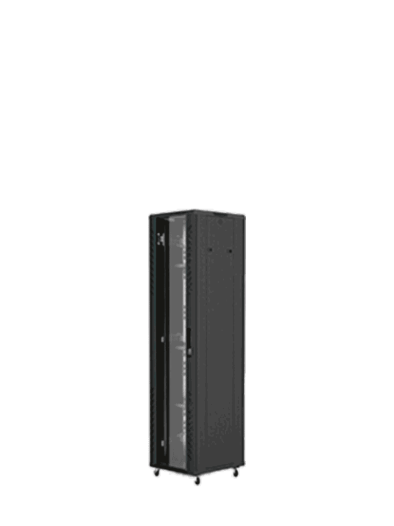 SAXXON--SAXXON SXR37U6637S - Gabinete Auto-ensamblado color Negro / 37UR / 1 Ventilador / Puerta de malla de vidrio templado / Ancho 600 mm x profundidad 600 mm x alto 1800 mm /-