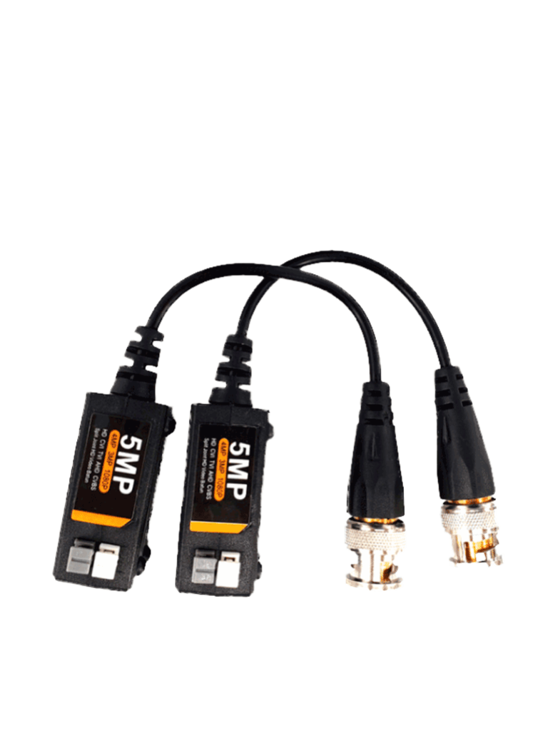 SAXXON--SAXXON SXCF500 - Par de Transceptores Pasivos 4K/ Botones Push / 5MP hasta 200 Metros / 1080P hasta 250 Metros / 2 terminales push para una fácil conexión-