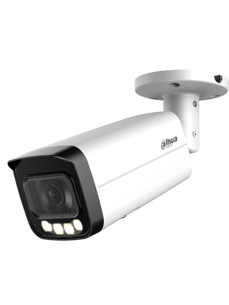 DAHUA--DAHUA DH-IPC-HFW5449TP-ASE-LED-0280B-S2  Cámara IP Bullet Full Color de 4 MP/ Lente de 2.8 mm/ 40 m ir/  Micrófono Integrado/ Detección Facial/ Conteo de Personas/ Protección Perimetral/ SMD 3.0./ ePoE/ IP67/ E&S de Alarma/ Ranura para Micro SD/AcuPick-