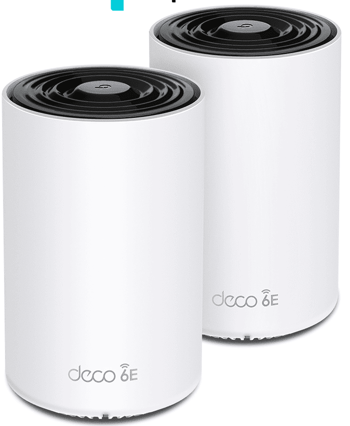 TP-LINK--TP-LINK - DECO XE75(2-PACK) / Sistema Wi-Fi 6E Mesh AI Triple Banda AXE5400 / Paquete con 2 piezas-