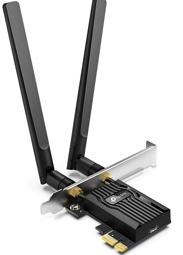 TP-LINK--TP-LINK - Archer TX55E / AX3000 Wi-Fi 6 Bluetooth 5.2 PCIe Adapter-