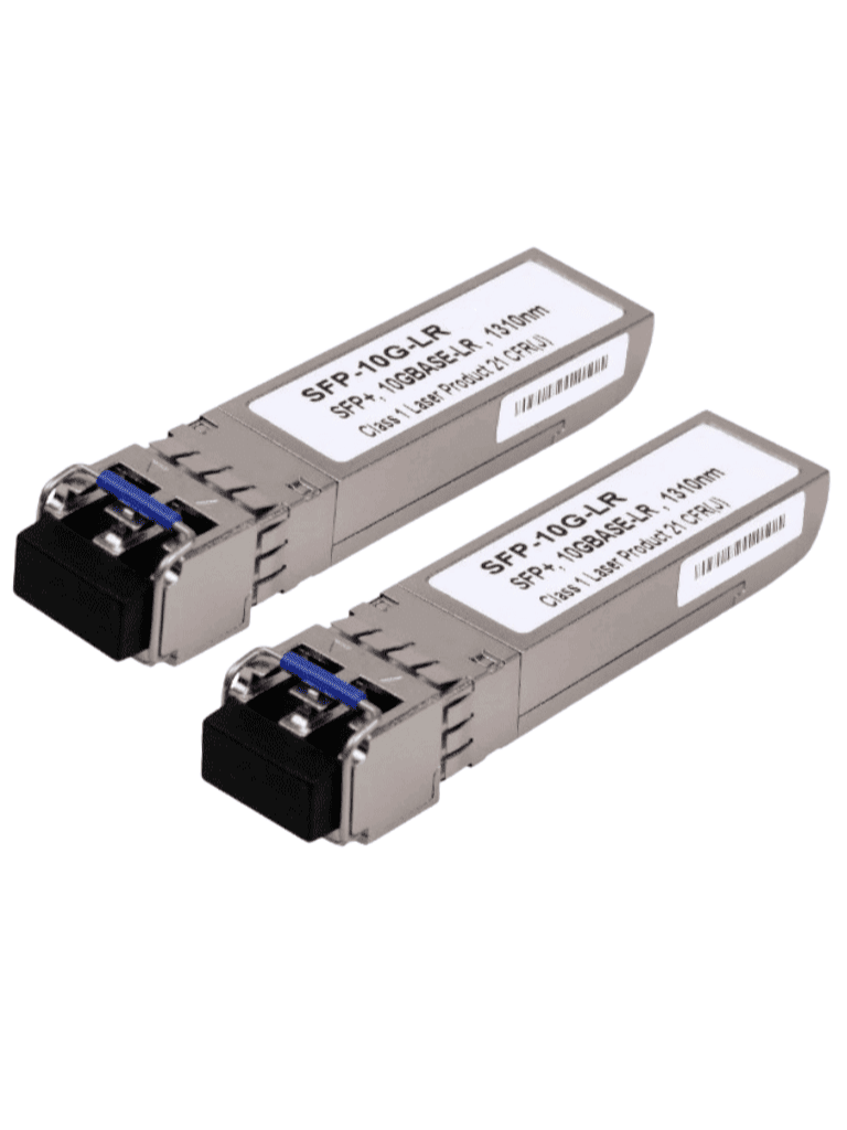 OEM--TCE - SFP+-10G-LR - Par de Transceptores de fibra óptica SFP monomodo / 1310nm / DDM / Conector LC Dual / mini-Gbic / Velocidad 1.25Gbps / Hasta 10 KM de conexión #FO-