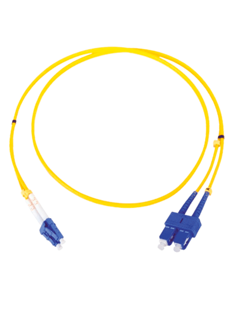 OEM--TCE  - LP-FO-D-LCU-SCU-03 - Jumper LC-SC Monomodo / UPC / Duplex 2 mm / 3 metro / Amarillo #FO-