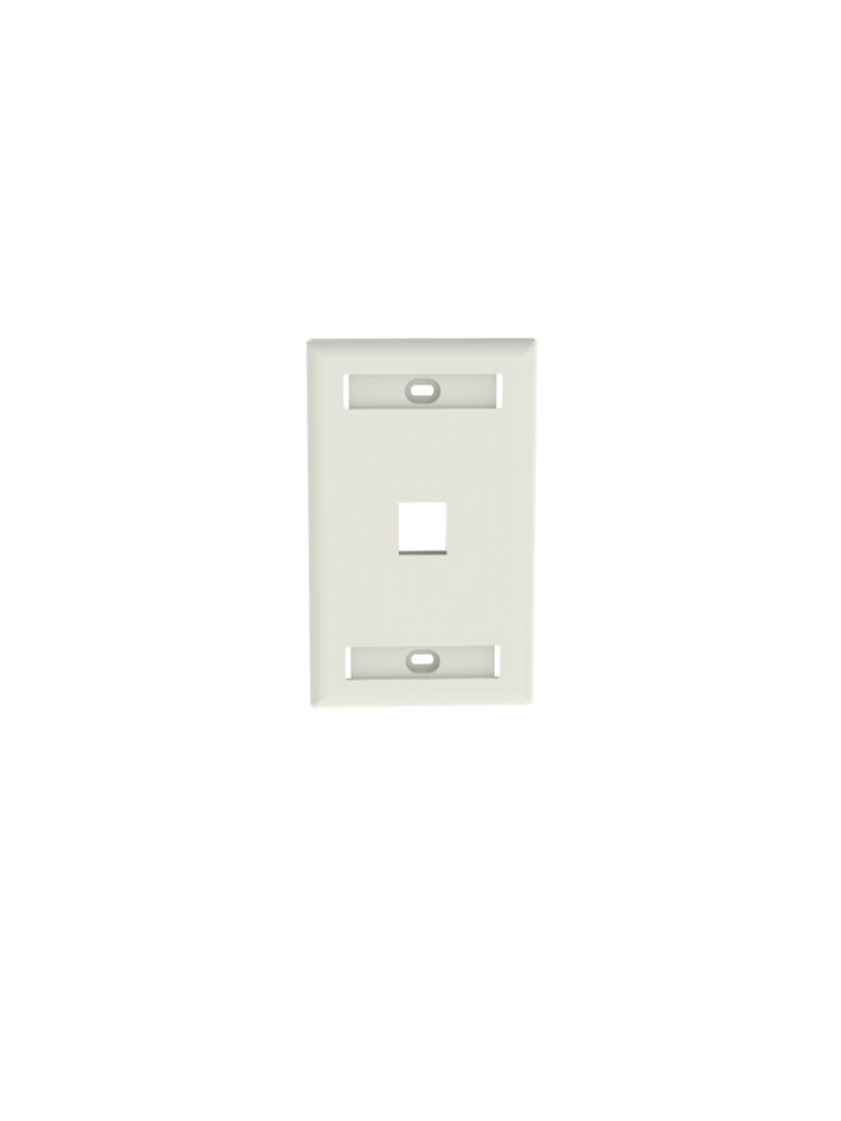 PANDUIT--PANDUIT NK1FWHY - Faceplate de pared / 1 puerto / Color blanco /La placa frontal NetKey™ es compatible con un módulo keystone-