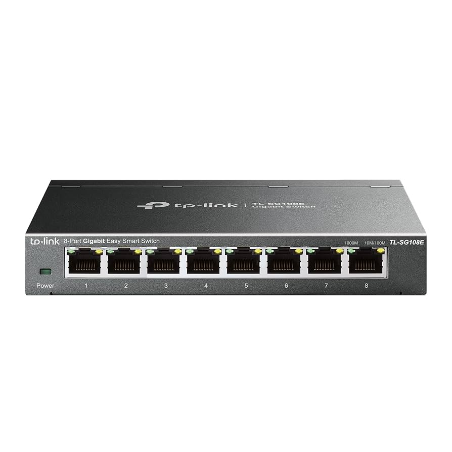 TP-LINK--TP-LINK - TL-SG108E - Switch Easy Smart de 8 puertos Gigabit-