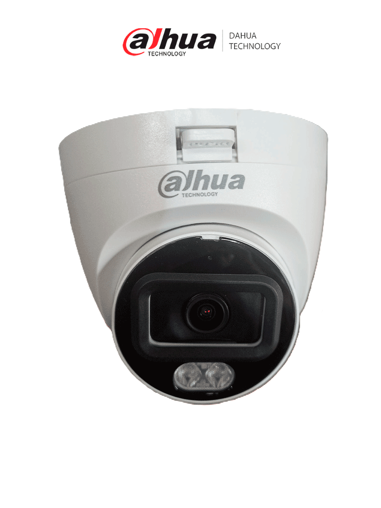 DAHUA--DAHUA DH-HAC-HDW1209TLQN-A-LED-0280B-S3 - Cámara Domo Full Color de 2 MP con lente de 2.8mm y ángulo de 103°. Micrófono integrado, iluminación de 20m, tecnología Starlight y DWDR. Resistente con IP67, ofrece instalación rápida y visión clara en baja luz.-