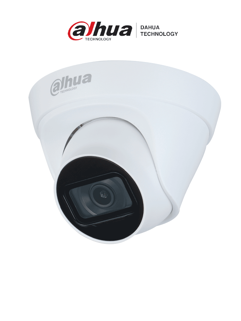 DAHUA--DAHUA DH-IPC-HDW1230T1P-A-0280B-S6 - Cámara IP Domo 2MP con lente de 2.8 mm y ángulo de visión de 102 grados, micrófono integrado, IR de 30m, IP67, PoE, DWDR.-