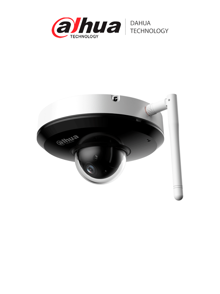 DAHUA--DAHUA DH-SD1A204DB-GNY-W Camara IP Domo PTZ ofrece 2MP con tecnología Starlight para claridad en baja luz, zoom óptico 4X, visión nocturna IR de 20m, detección facial, micrófono integrado, SMD 3.0 y protección IP66/IK08.-