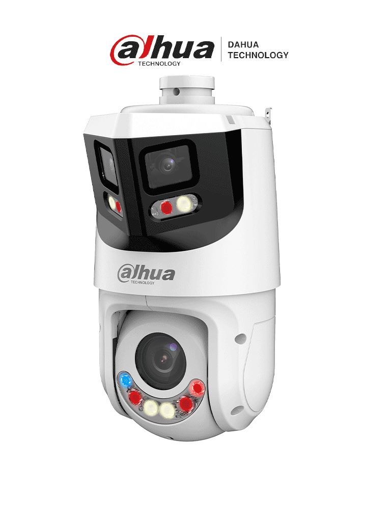 DAHUA--DAHUA DH-SDT4E425-8P-GB-APV1 - Cámara PTZ IP 8MP+4MP con TiOC WizSense, zoom óptico 25X, IR hasta 100m, Autotracking 3.0, protección perimetral, disuasión activa, luz dual inteligente, SMD 4.0, WDR, certificación IP66.-