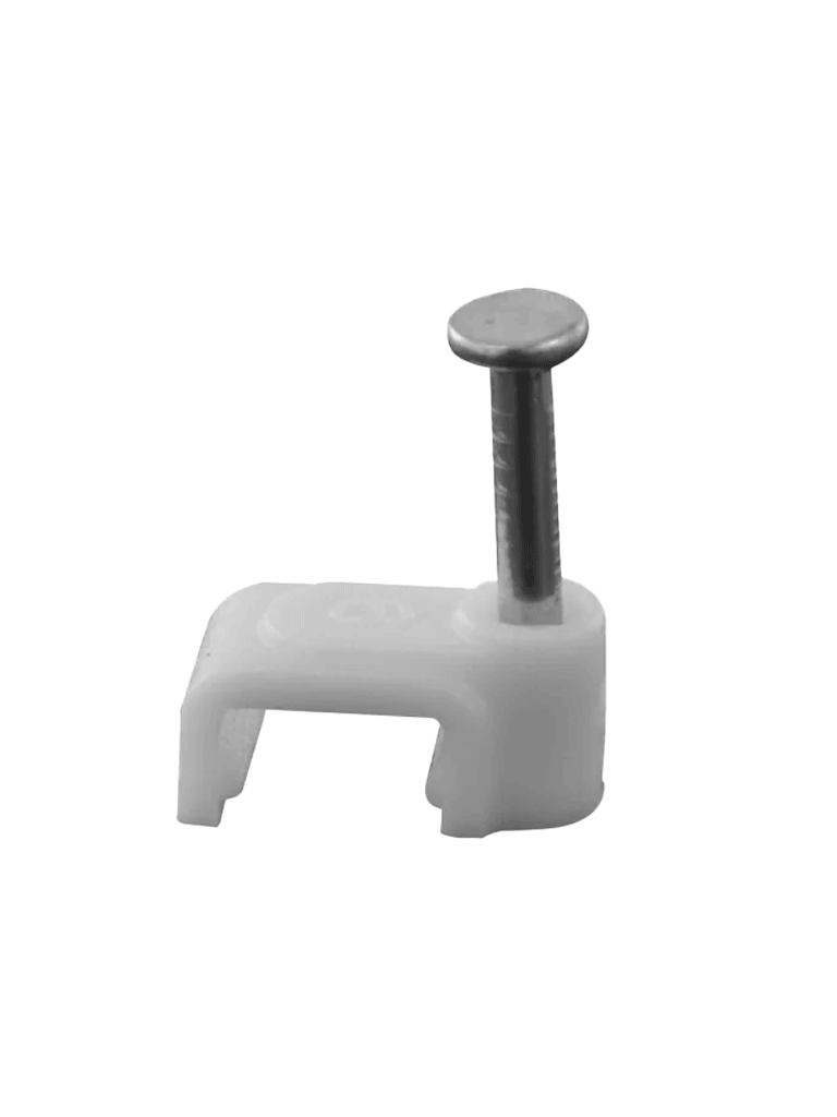 OEM--TCE LMG-NCC-5mm-GYQ50 - Grapa cuadrada de pared / medida interna 5 mm / Altua 6 mm / Color gris / Bolsa de 50 piezas-