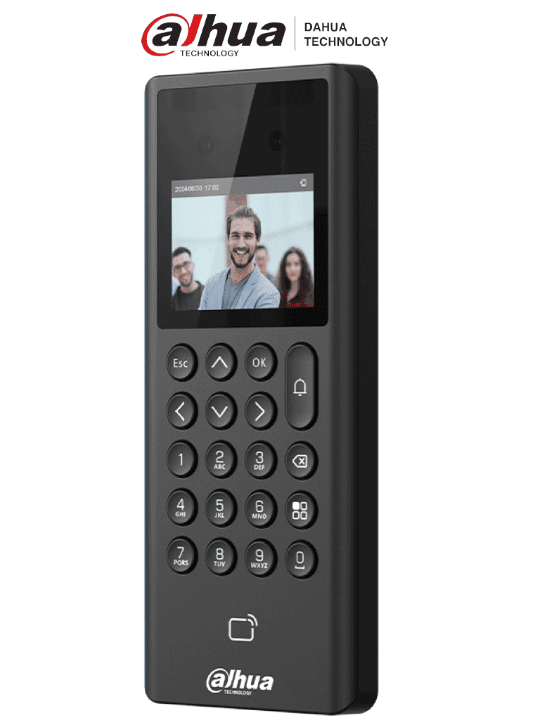 DAHUA--DAHUA ASI3203E - Control de Acceso y Asistencia con Reconocimiento Facial y pantalla de 2.4". Almacena 1,000 rostros, usuarios y contraseñas, 3,000 tarjetas Mifare. Admite 50 administradores y 100,000 registros, con 99.99% de precisión/ #LoNuevo #MCI1Q125-