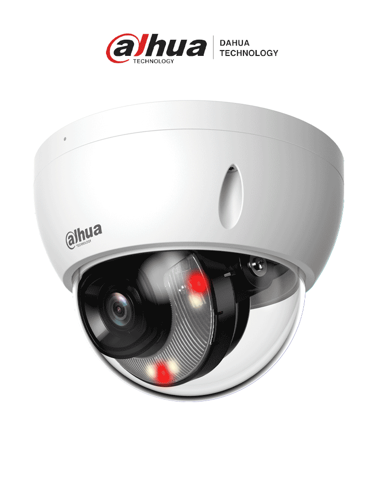 DAHUA--DAHUA DH-IPC-HDBW2649EP-S-IL - Camara IP Domo Antivandalica de 6 Megapixeles/ Lente de 2.8mm/ 30 Metros de Iluminador Dual Inteligente+Full Color/  SMD Plus/ Protección Perimetral avanzada/ Micrófono Integrado/ IP67/ IK10 Ranura para MicroSD/ #LoNuevo-