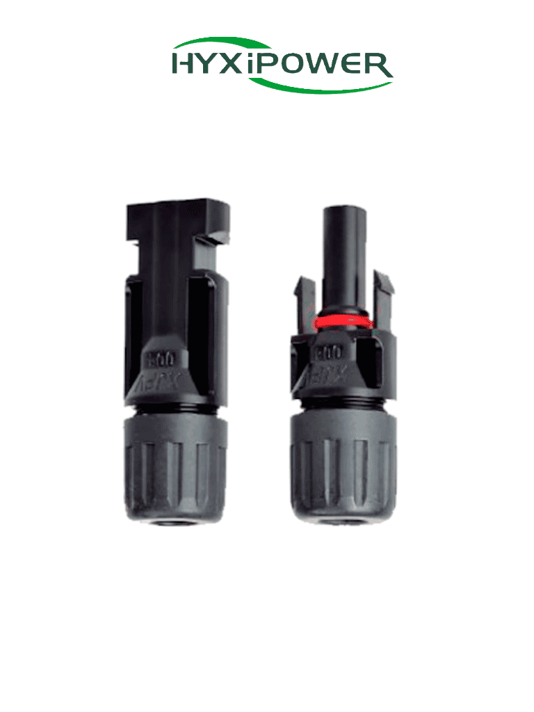 HYXIPOWER--HYXIPOWER EPL01 - Par de Conectores MC4 para Módulos Fotovoltaicos /  Protección conta Agua / Resistencia contra la tensión / Conector Hembra - Macho-