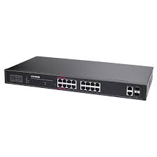 VIVOTEK--VIVOTEK AW-GEL-205A-260 - Switch PoE 20 puertos Administrable Lite, 16 puertos GE 30W PoE, 4 puertos GE 90W PoE, 2 puertos GE UTP, 2 puertos GE SFP lite, 40 Gbps, 260W totales, PoE Extendido 250 Mts, NDAA-