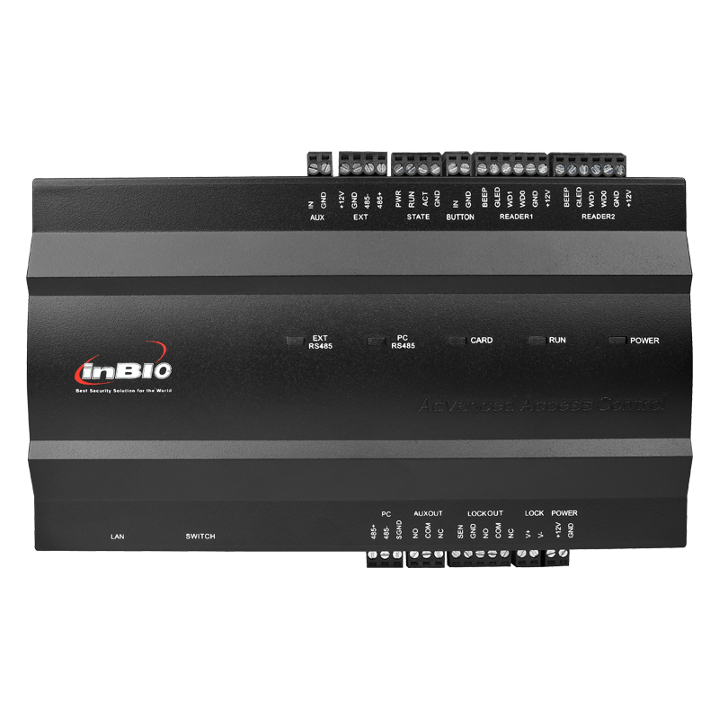 ZKTECO--ZKTECO INBIO260 - CONTROL DE ACCESO INBIO PARA 2 PUERTAS/ SOPORTE DE 4 LECTORAS FR1X00/ 20 000 HUELLAS/ 30 000 TARJETAS/ CON VERSION PULLSDK-