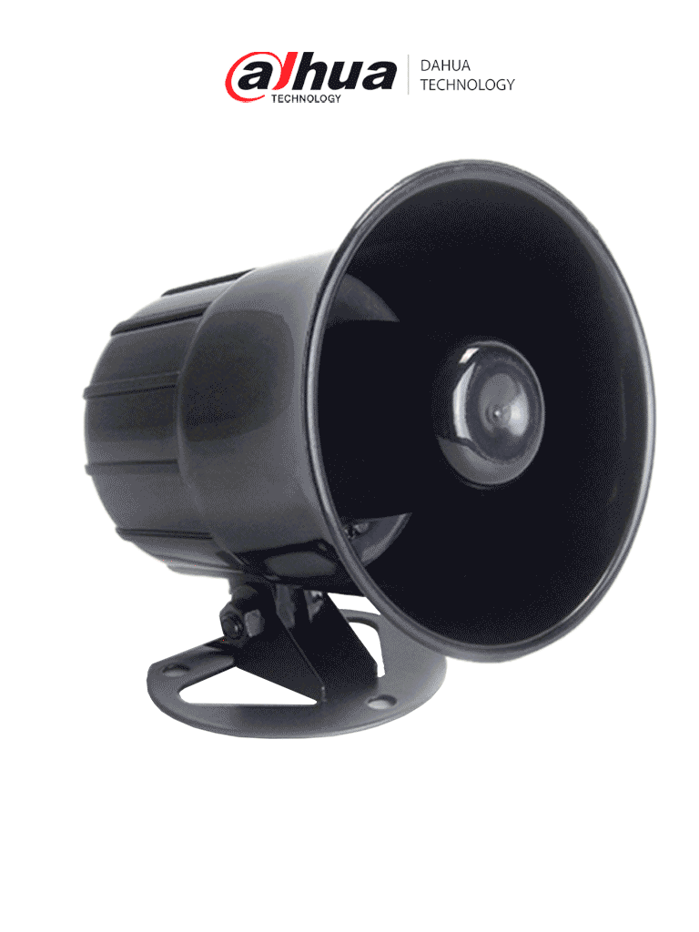 DAHUA--DAHUA DH-ARA16 - Sirena Exterior con alerta potente de 105 dB para mayor seguridad. De diseño robusto en plástico ABS negro, con una alimentación de 12V DC, ideal para proteger cualquier entorno.-