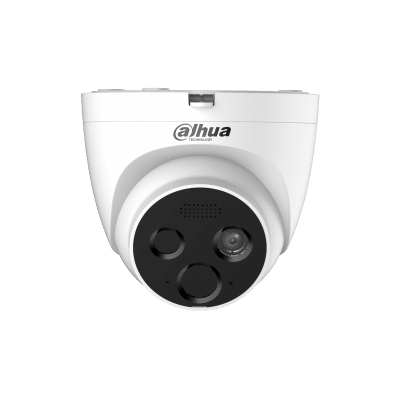 DAHUA--DAHUA WISUALARM HY-FT431LDP - Cámara IP Termica para Detección de Fuego 4 MP/ Detector VOx alta sensibilidad/  Detección Incendio, Alarma de Punto Frio y Caliente/ E&S de Alarma/ Ranura de Micro SD, Micrófono, Bocina de 70dB/ IP67/ #LoNuevo #Wisualarm-