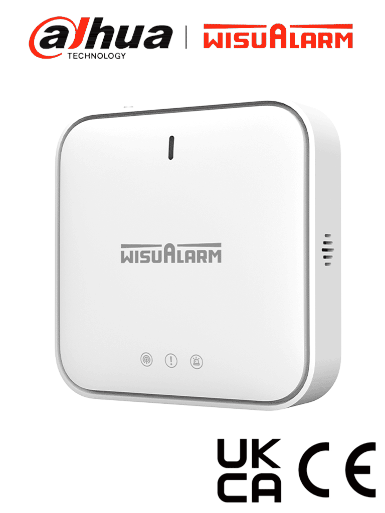 DAHUA--DAHUA WISUALARM DHI-HY-GW01A - Gateway Inalámbrico con comunicación dual Ethernet y WiFi, Cuenta con 4 indicadores LED, Centraliza hasta 24 dispositivos Wisulink para monitoreo a través de la nube, #LoNuevo #Wisualarm #V1-