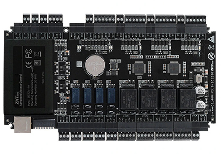 ZKTECO--ZKTECO C3-400Plus Package B - Panel de control de acceso RFID, 4 puertas, 8 vías, capacidad para 100,000 usuarios y tarjetas, códigos QR dinámicos, Push SDK-