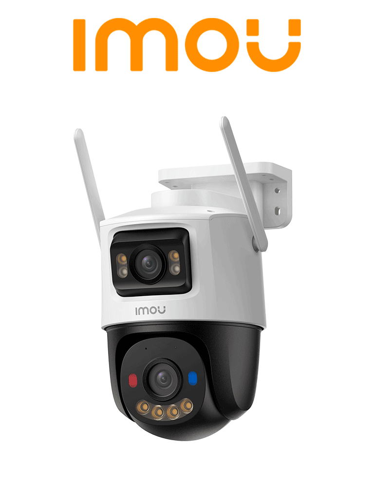 IMOU--IMOU Cruiser Dual Pro 8MP (IPC-S7XFN-8U0WED-imou)- Cámara IP PT Dual Wifi  6, Aurora (Color 24/7 sin iluminación). 8MP Lente Fijo de 4 MP + y Lente PT 4 MP,Audio Bidireccional-