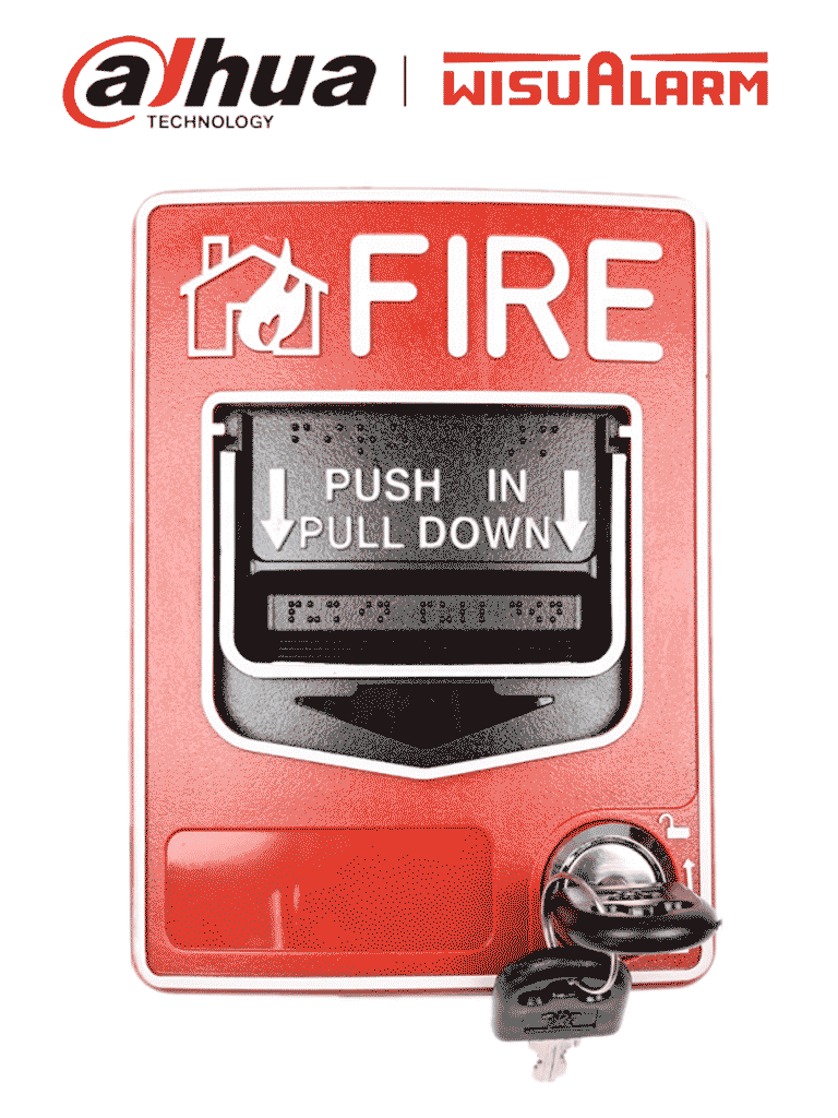 DAHUA--DAHUA WISUALARM DHI-HY-C124 - Estación manual con doble acción convencional, 2 Hilos, Certificado CE, 9-28V CD, Fácil instalación #LoNuevo #Wisualarm #EMW-