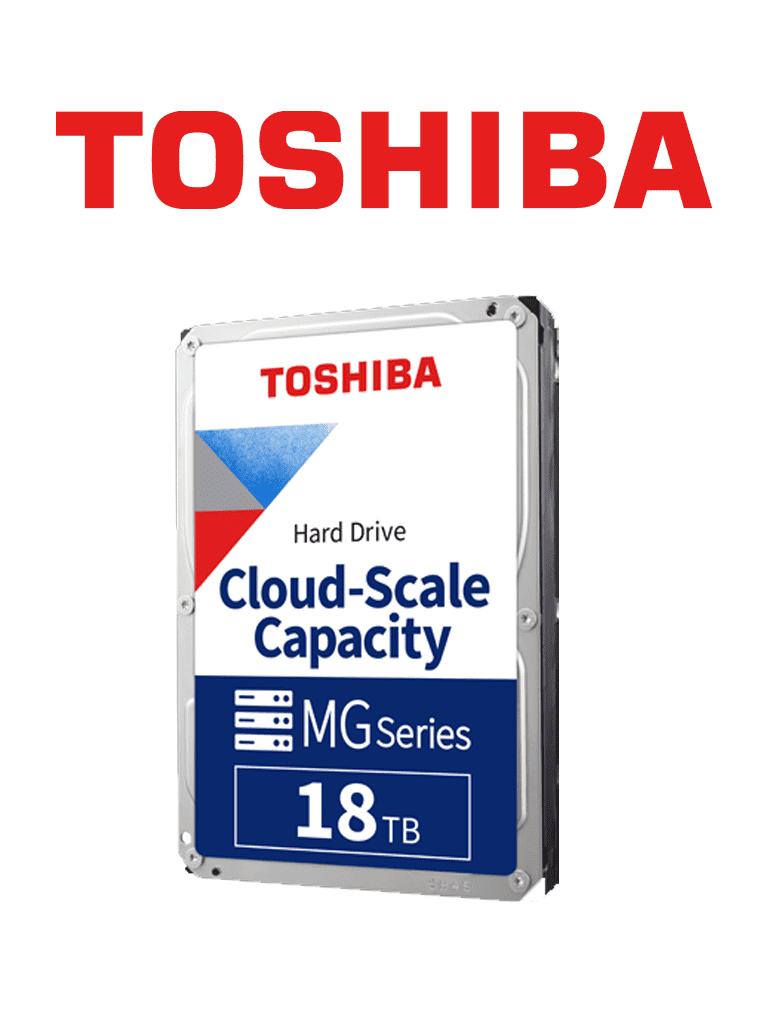 TOSHIBA--TOSHIBA MG09ACA18TE - Disco duro de 18TB / 3.5" / Sata III / 720 RPM / Bufer 512Mb / Diseño sellado con Helio /-