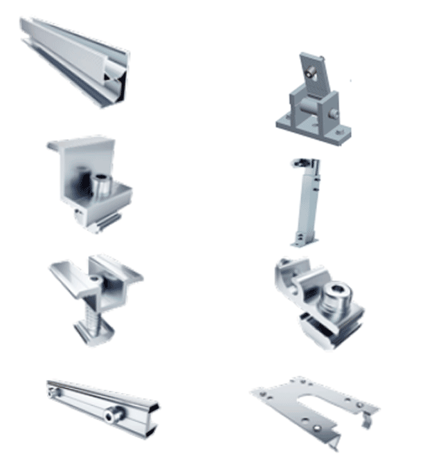 ANTAI--ANTAI STFLTRF - Kit de estructura de aluminio para 2 módulos con inclinación de 15º a 30º en vertical / Para 2 paneles no incluidos #SOLAR #MCI1-