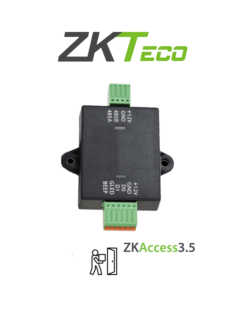 ZKTECO--ZKTECO WR485 - Convertidor de Conexión RS485 a Wiegand / Compatible con Panel de Control de Acceso C2260-