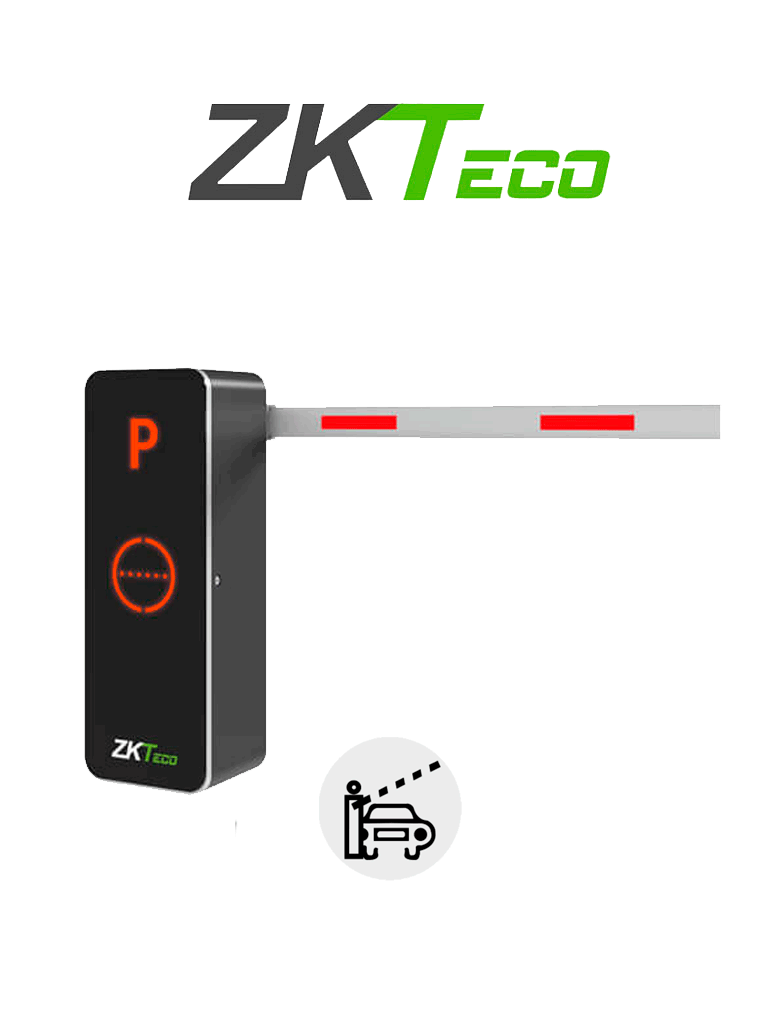 ZKTECO--ZKTECO BGM1030L - Barrera Vehicular / Brazo Recto Dirección Ajustable / 3 Metros / Gabinete con Luz LED / Indicador de Estado / 1.5 s de apertura / Incluye 2 controles / Módulo Wi-Fi para conectarse con la App ZK Barrier gratuita y aperturar o cerrar #ZKd-