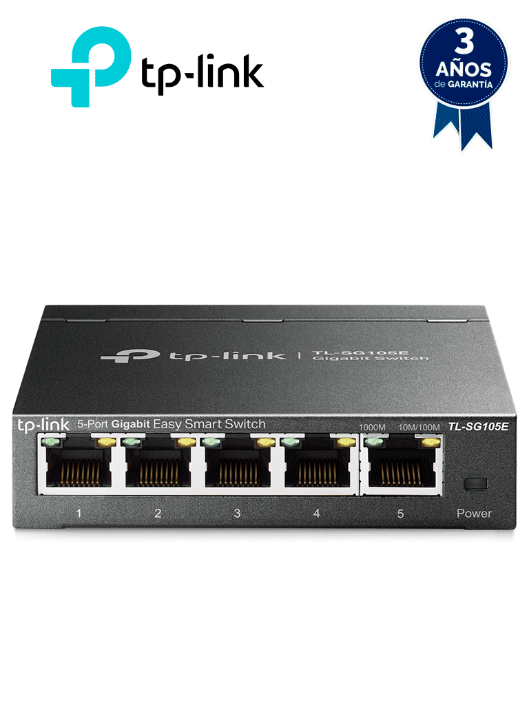 TP-LINK--TP-LINK - TL-SG105E - Switch 5 puertos Gigabit RJ45-