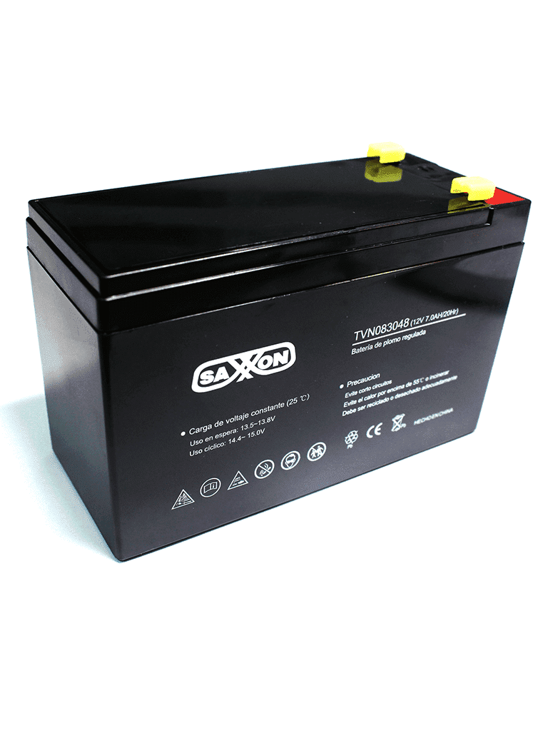 SAXXON--SAXXON CBAT7AH - Bateria de respaldo de 12 volts libre de mantenimiento y facil instalacion / 7 AH/ compatible DSC/ CCTV/ Acceso-