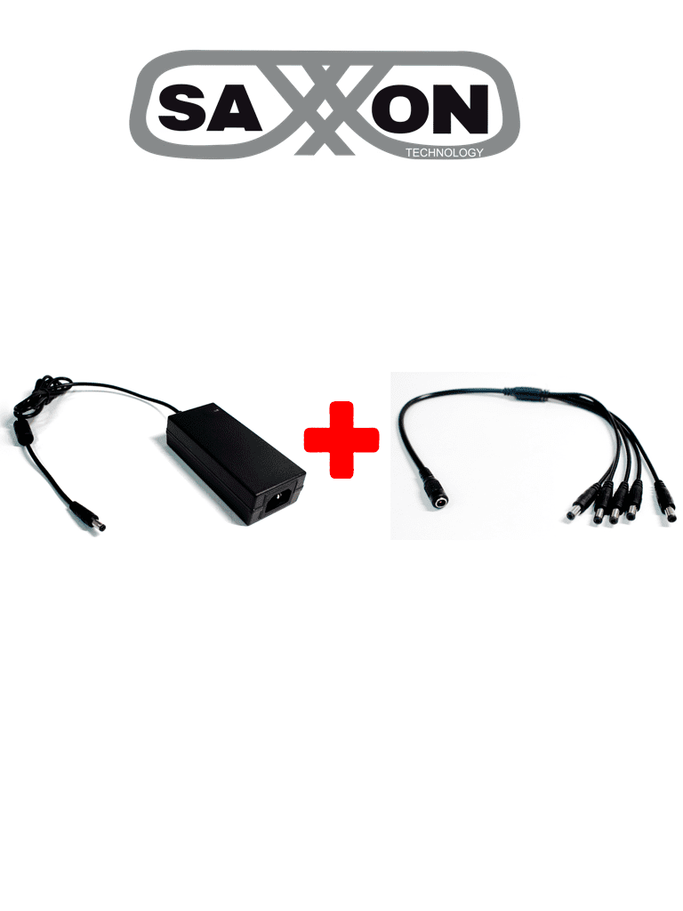 SAXXON--SAXXON PSU1205DPAQ2 - Paquete de fuente de poder y divisor de energia / 12 V DC / 5 A MP-