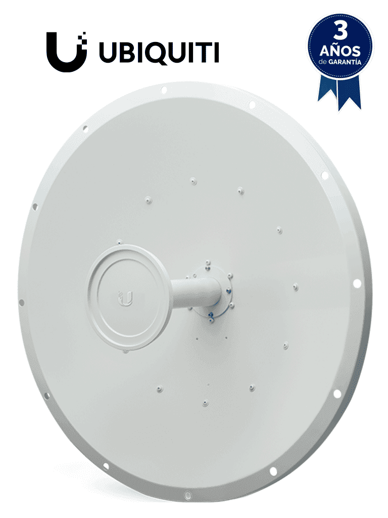 UBIQUITI--UBIQUITI ROCKETDISH RD-5G34 -Antena direccional conectorizada para radio, 5.8GHz, ganancia de 34 dBi, con tecnología MIMO.-