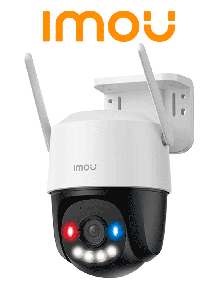 IMOU--IMOU Cruiser SC 3MP (IPC-K7FN-3H0WE) - Cámara IP PT de 3 Megapíxeles/ Wifi/ Full Color/Disuasión activa luces Rojo-Azul/ Audio 2 Vías/ 30 Metros Visión Nocturna/ Sirena de 110 dB/ Smart tracking/ Ranura para MicroSD/ IP66/ #TopIMOU  #CONGIMOU1-