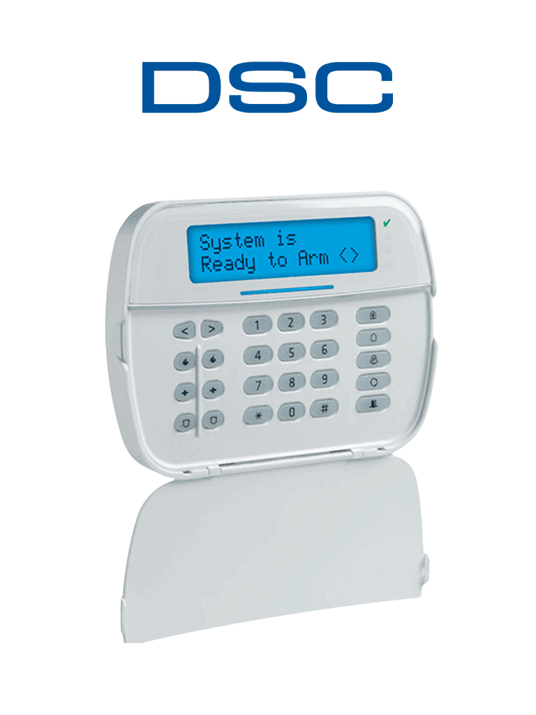 DSC--DSC HS2LCDRFP9N - Teclado Cableado LCD Alfanumérico con Transceptor integrado y Lector de Proximidad de 32 caracteres admite 128 zonas compatible con NEO-