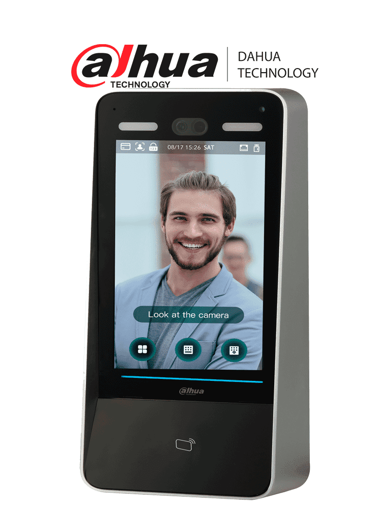 DAHUA--DAHUA DHI-ASI8213Y-V3 Control de Acceso con Reconocimiento Facial/ Pantalla táctil LCD de 10,1 pulgadas/ Lente doble gran angular de 2 MP/ 100 000 imágenes de rostros y trabajar sin red/ detección de vida #ControlAcceso-