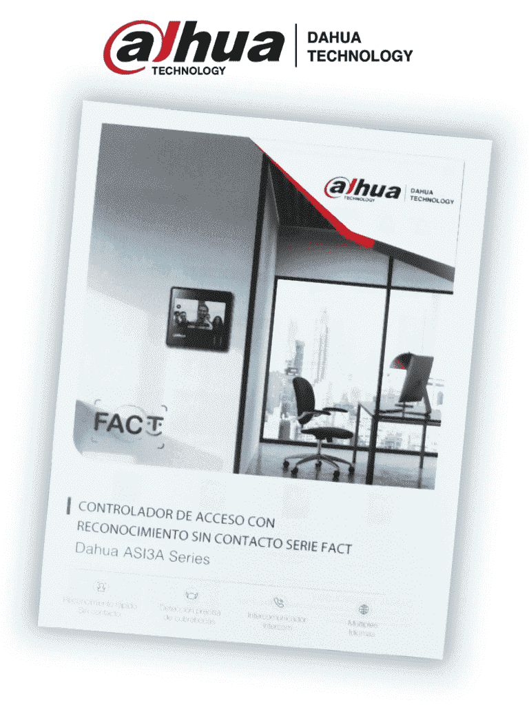 DAHUA--TVC MATPRO020 - Flyer Tamaño Carta con Información de Controles de Acceso Marca Dahua-