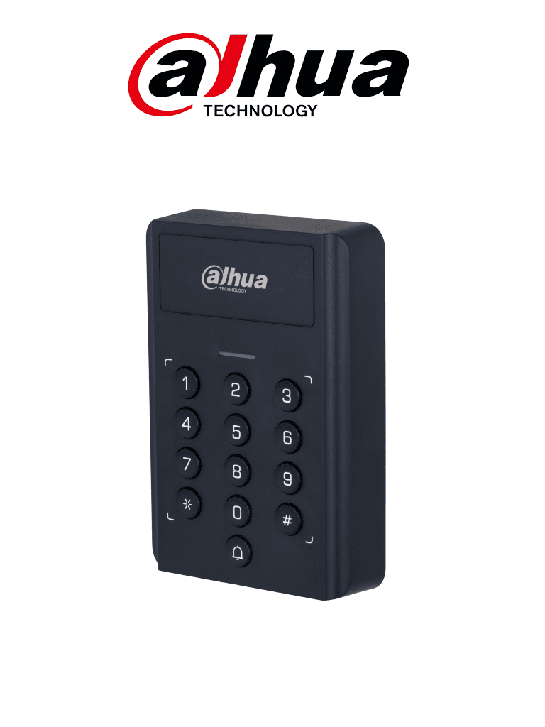 DAHUA--DAHUA ASI1201BL-D Control de Acceso Stand Alone / Botónes mecánicos / 3mil Tarjetas ID / 3mil contraseñas / Multiples formas de desbloqueo / Compatible con frentes de calle / Salida de 12V 1A / Indicador LED y Buzzer-