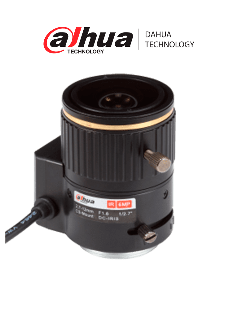 DAHUA--DAHUA PFL2712 - Lente varifocal de 6MP 1/2.7" de 2.7-12mm-