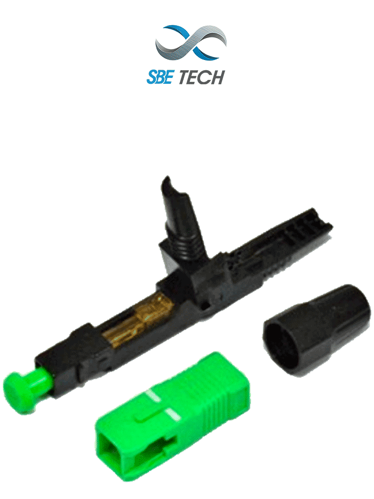 SBE TECH--SBETECH SBE-CONPPSCSMAPC - Conector prepulido SC SM para 9µm, APC, 2mm, monomodo-