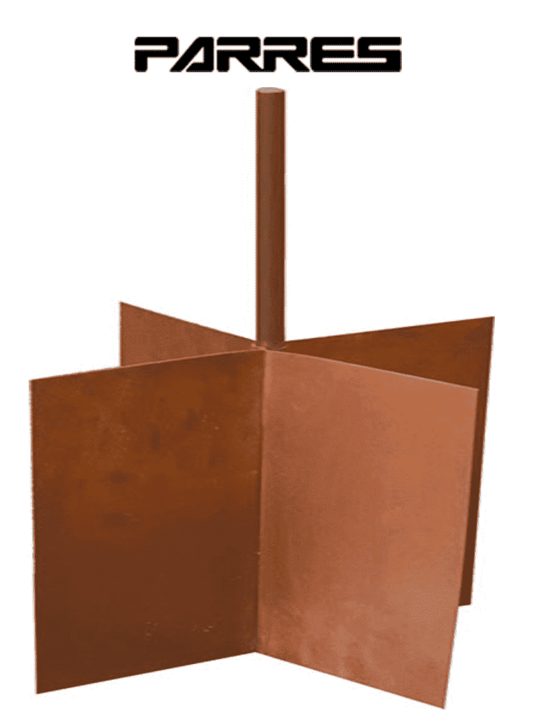 Parres--PARRES EP-RH PG Electrodo de puesta a tierra tipo Rehilete, ideal para brindar una mayor área de contacto a tu tierra física. #BFLASH#BFPRR-