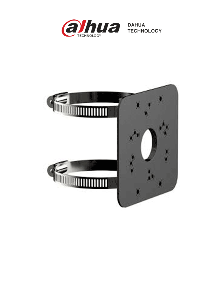DAHUA--DAHUA DH-PFA152-E-B - Negro Montaje para Poste/ Compatible con Montajes: PFA121, PFA130-E y PFA135,-