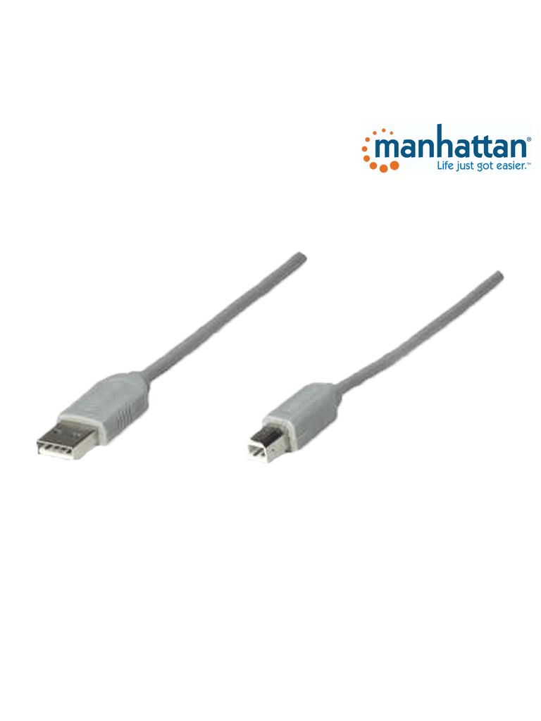 MANHATTAN--MANHATTAN 341028 - Cable USB A-B 4.5M, Gris-